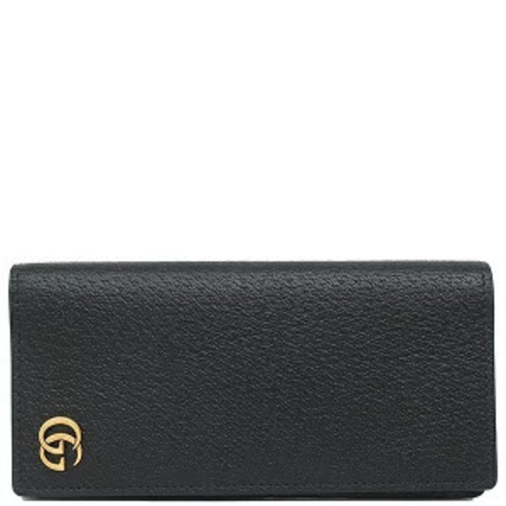 Gucci GG Marmont Bi fold Leather Wallet Black
